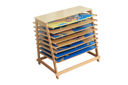 8 Rompecabezas de mapas con mueble