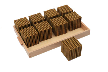 Juego del banco. Material de cuentas doradas (cuanta color perla opaca)
