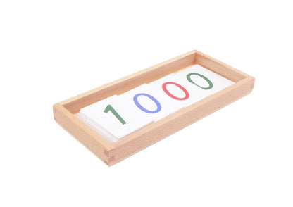 Tarjetas numéricas de PVC grandes con caja (1-9000)