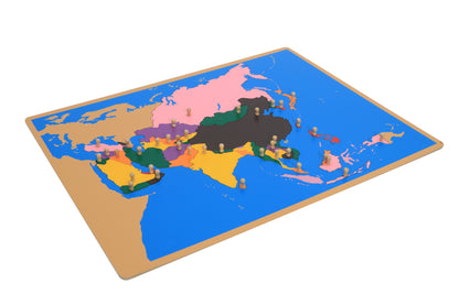 Rompecabezas del mapa de Asia