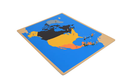 Rompecabezas del mapa de Norteamérica