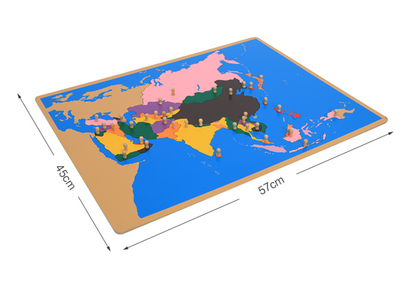 Rompecabezas del mapa de Asia