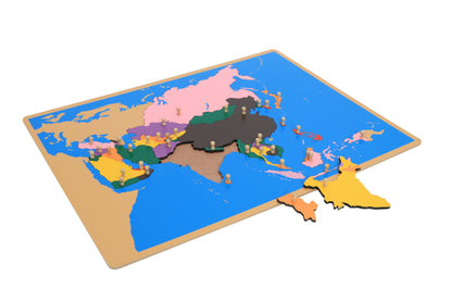 Rompecabezas del mapa de Asia