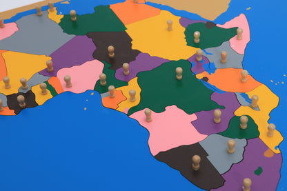 Rompecabezas del mapa de África