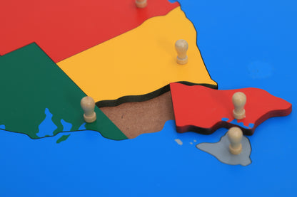 Rompecabezas del mapa de Australia