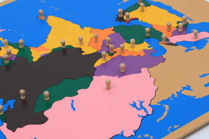 Rompecabezas del mapa de Asia