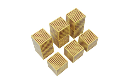 9 Cubos de millar de madera