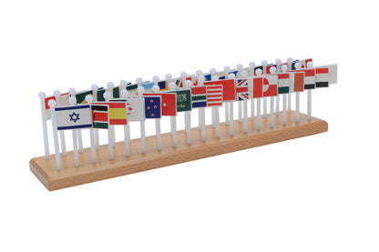 Banderas del mundo con tablero