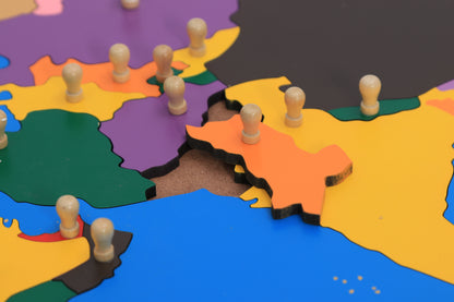 Rompecabezas del mapa de Asia