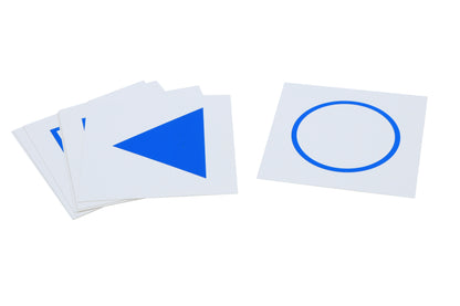 Tarjetas para charola de presentación geométrica