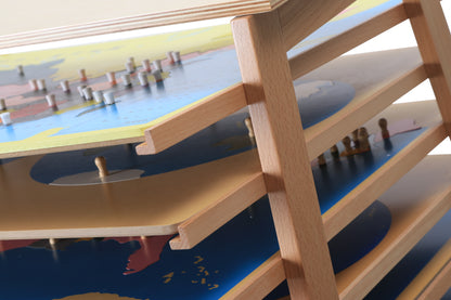 8 Rompecabezas de mapas con mueble