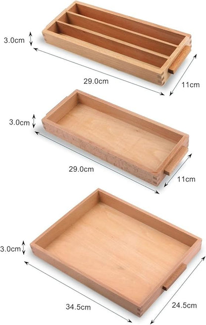 Juego del banco. Material de cuentas doradas (cuantas de plástico)