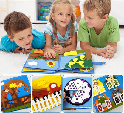 Libro sensorial de actividades de "La granja"