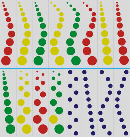 Tablas de control para cilindros de colores