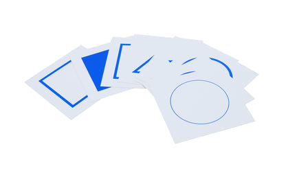 Tarjetas para charola de presentación geométrica
