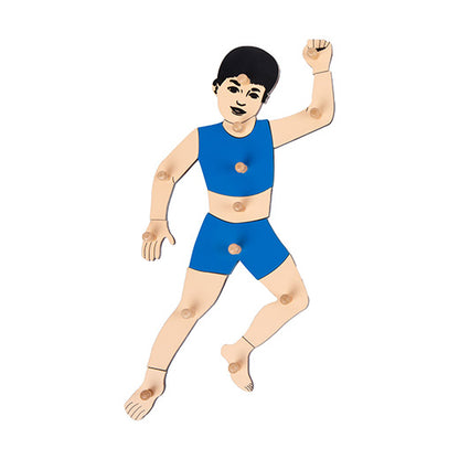 Partes del cuerpo de hombre
