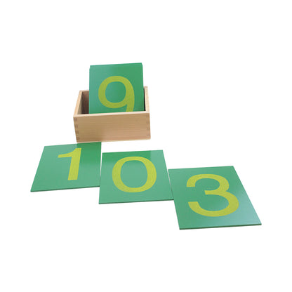 Números de lija con caja