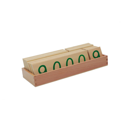 Tarjetas numéricas de madera grandes con caja (1-9000)