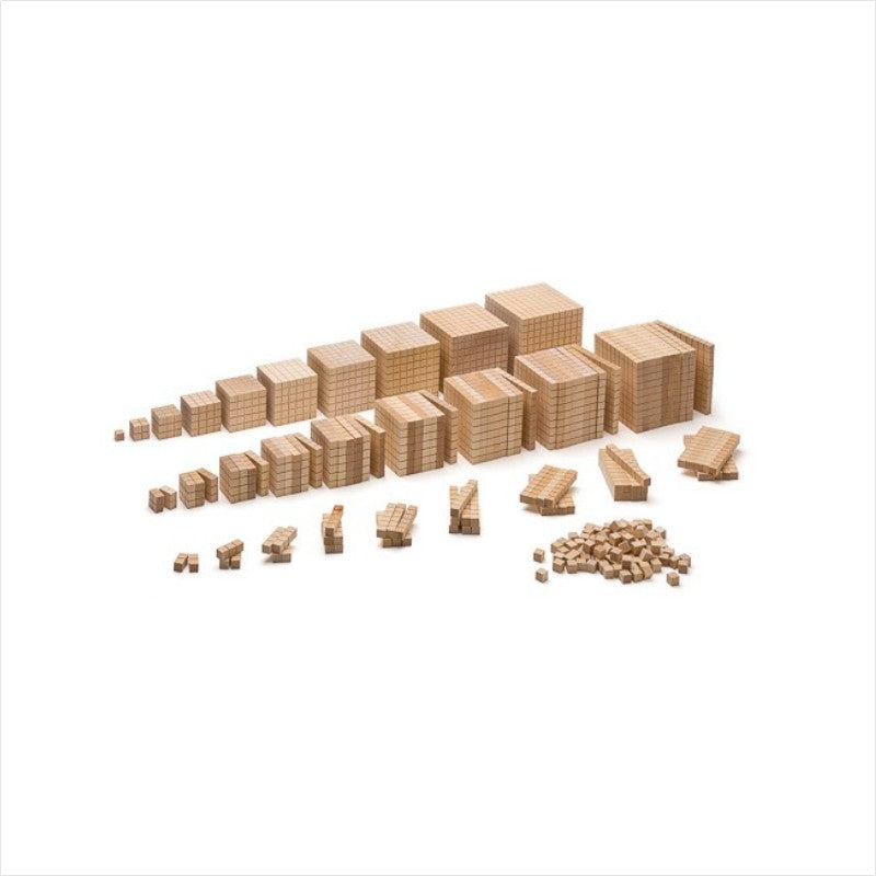 Bloques aritméticos multibase de madera – Bemerry Montessori