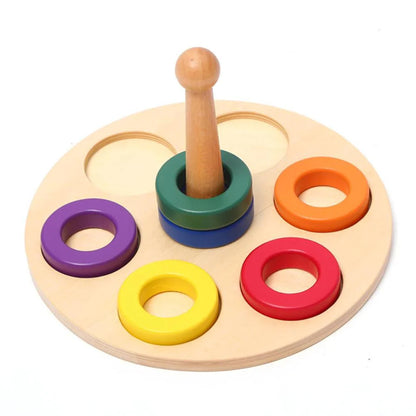 Carrusel con aros de colores (escuela)