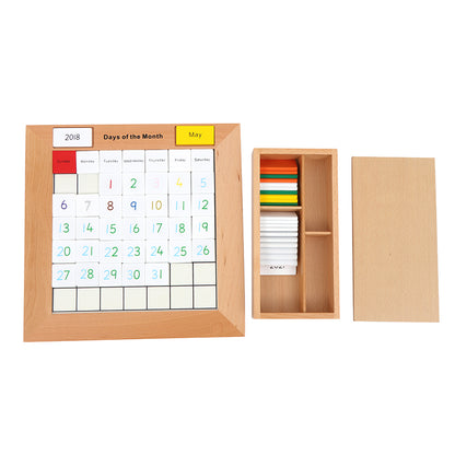 Calendario perpetuo Montessori (inglés)