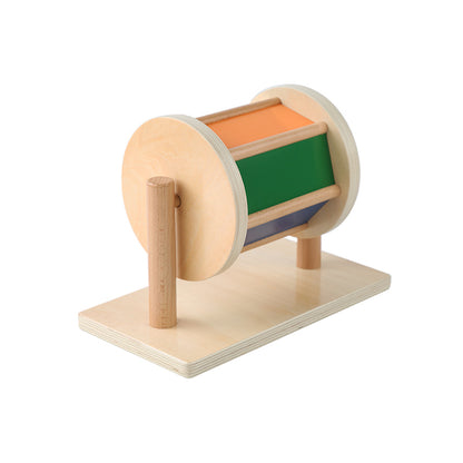 Tambor rodante con base y diferentes texturas