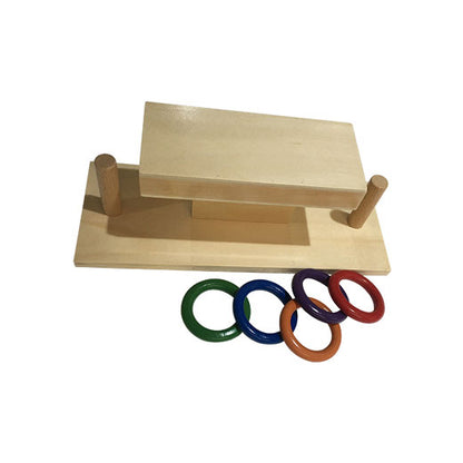 Deslizar pequeños aros de madera (hogar)