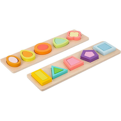 Rompecabezas de figuras 3D 
2 sets 10 pzas