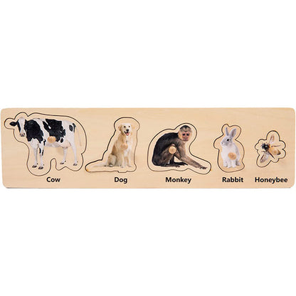 Rompecabezas de animales y su alimento (escuela)