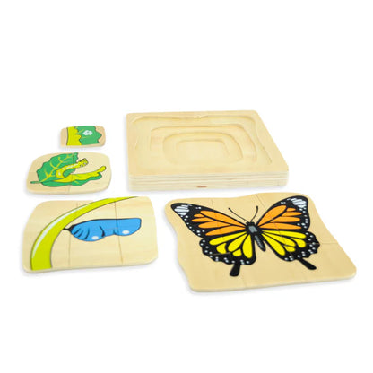 Rompecabezas del Ciclo de la vida de la mariposa (hogar)