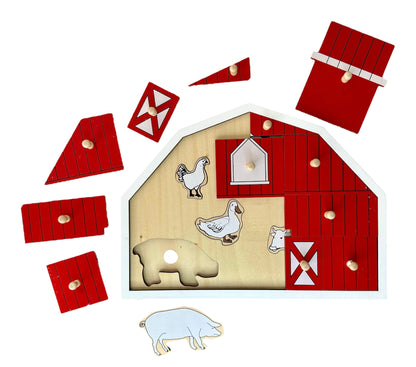 Rompecabezas de la granja y sus animales (hogar)