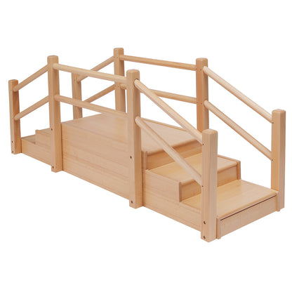 Escalera con puente