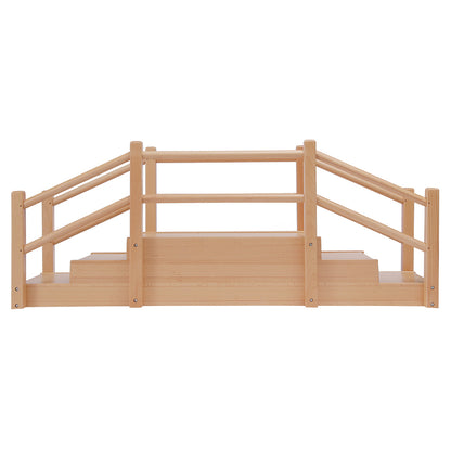 Escalera con puente