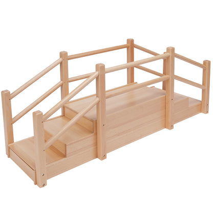 Escalera con puente