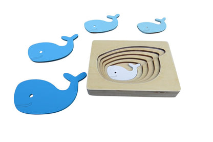 Rompecabezas de 5 capas - Ballena (hogar)