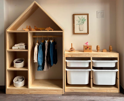 Ropero infantil con cajas