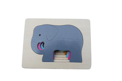 Rompecabezas de 5 capas - Elefante (hogar)