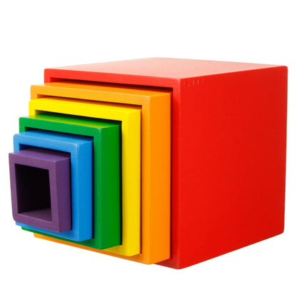 Cajas anidadas de colores