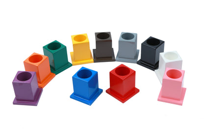 Set de 11 portalápices de colores